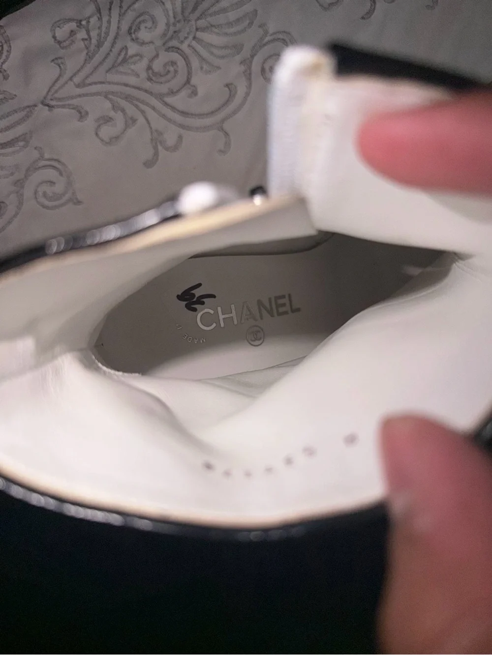 CHANEL white tweed